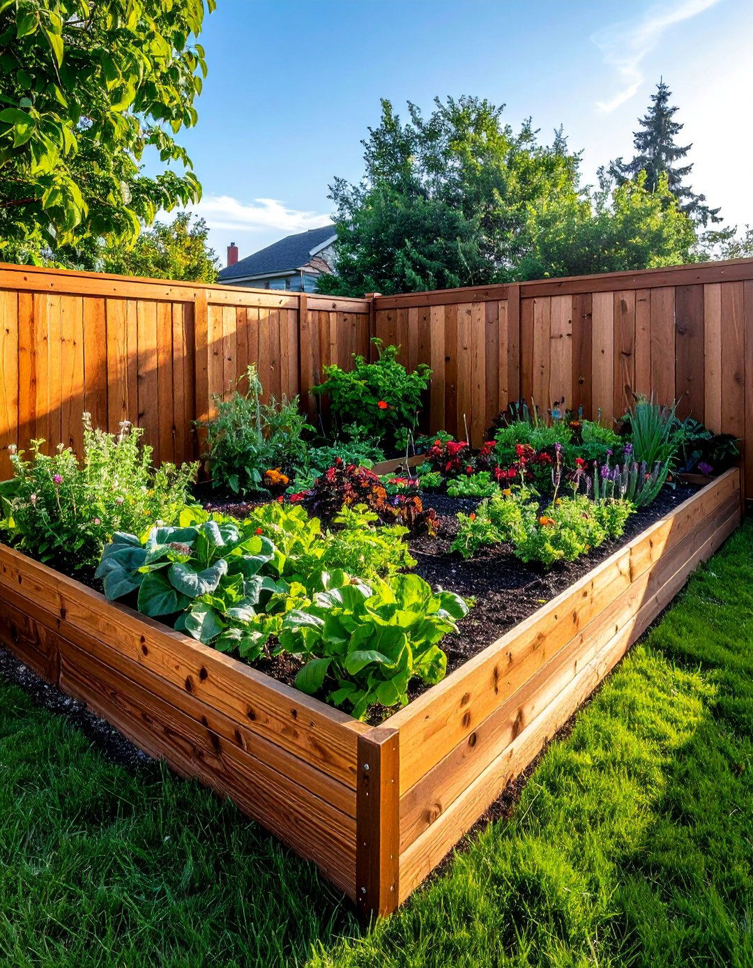 L Shaped Corner Maximization - 40 Raised Garden Bed Ideas for Your Vegetable Garden