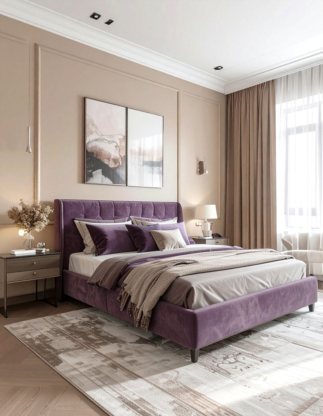 Latte and Muted Plum Palette - 40 Warm Color Palettes for Every Room in the House