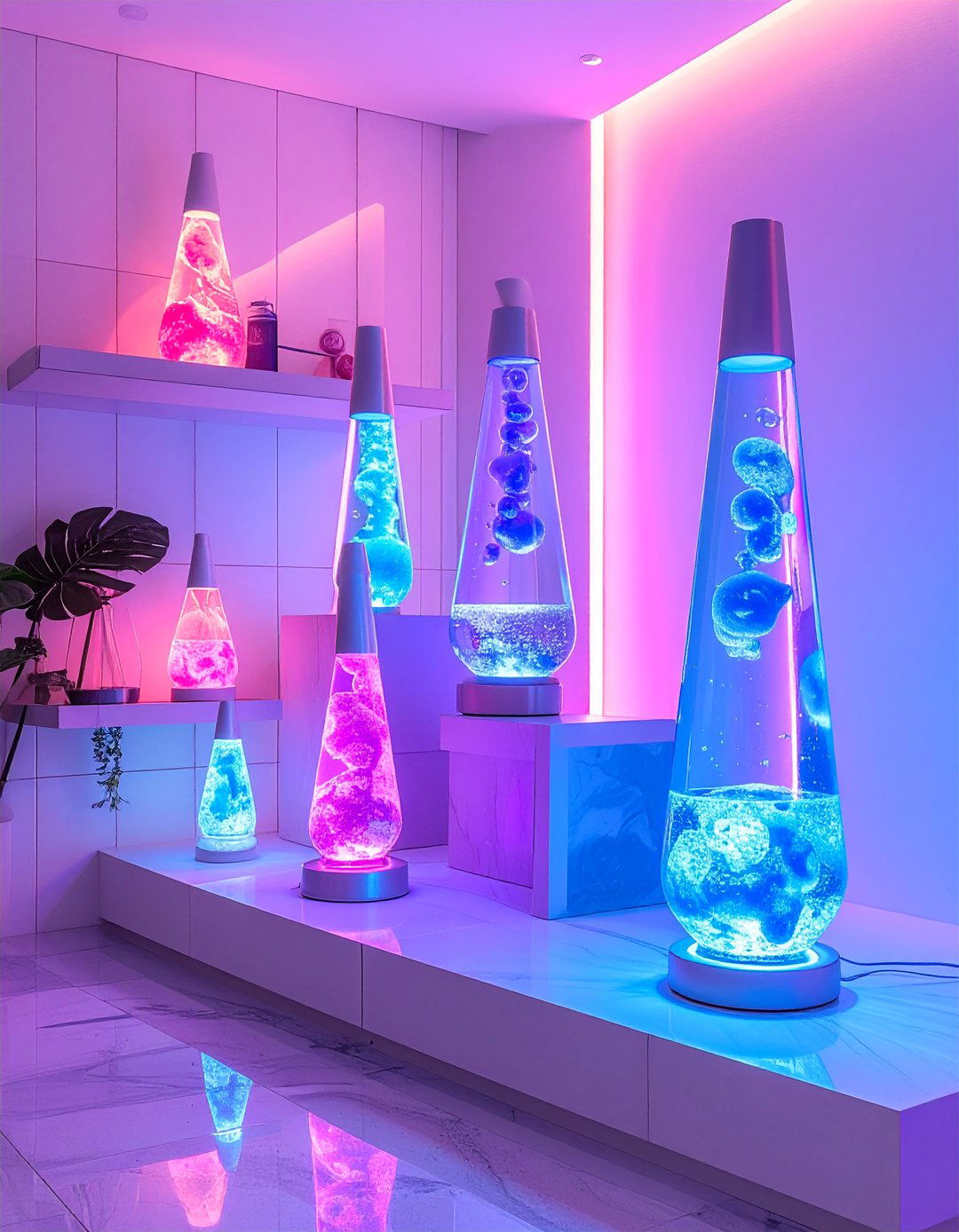 Lava Lamp Lighting Station - 20 Vaporwave Room Ideas for a Retro-Futuristic Vibe