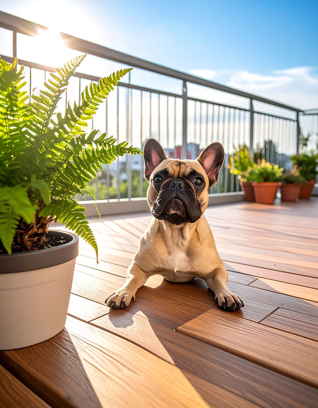 Lay Down Interlocking Deck Tiles for Paw Protection - 20 Dog Balcony Ideas for a Pet-Friendly Outdoor Space