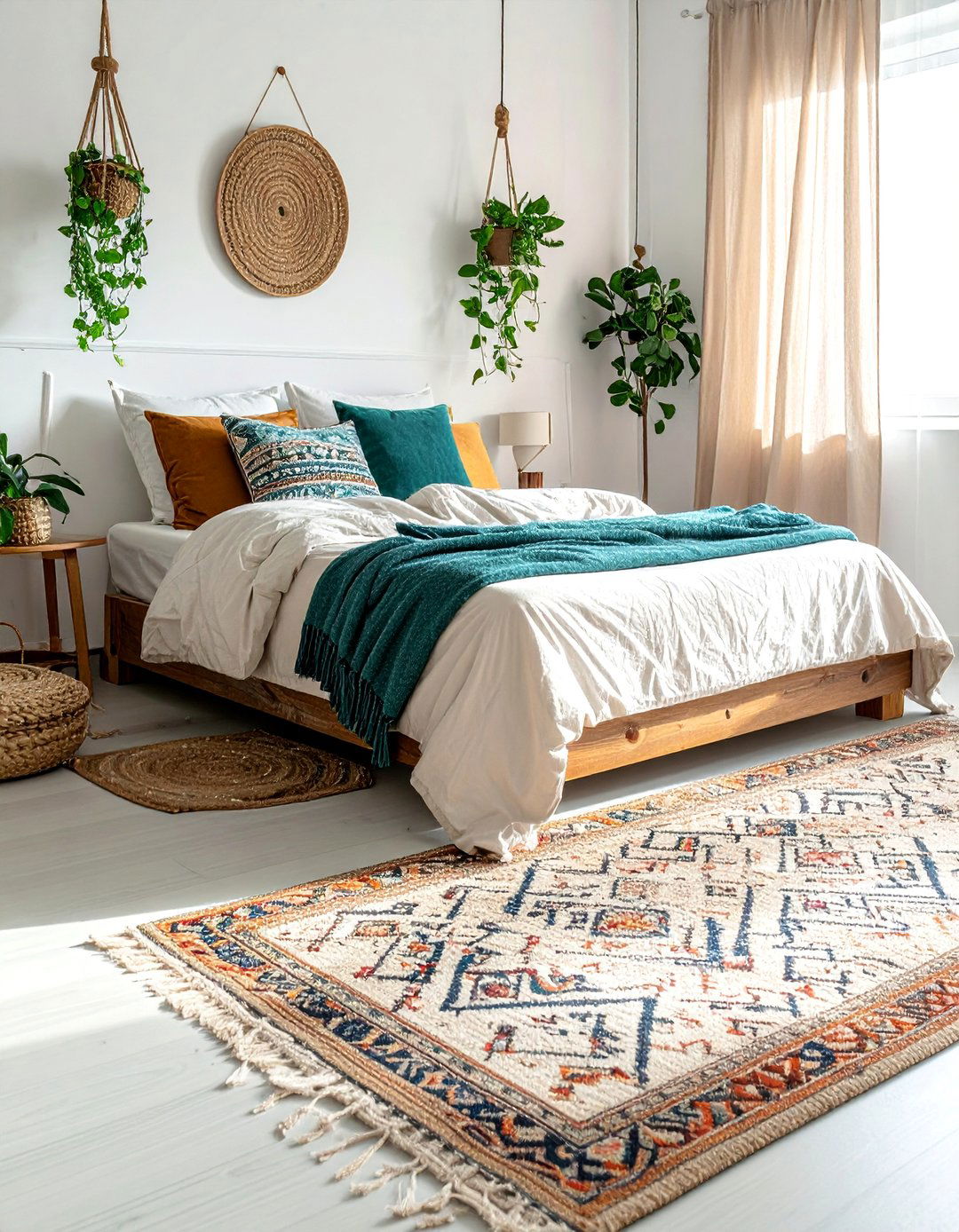 Layered Bedroom Rugs for Textural Depth - 30 Bedroom Rug Ideas to Transform Your Space