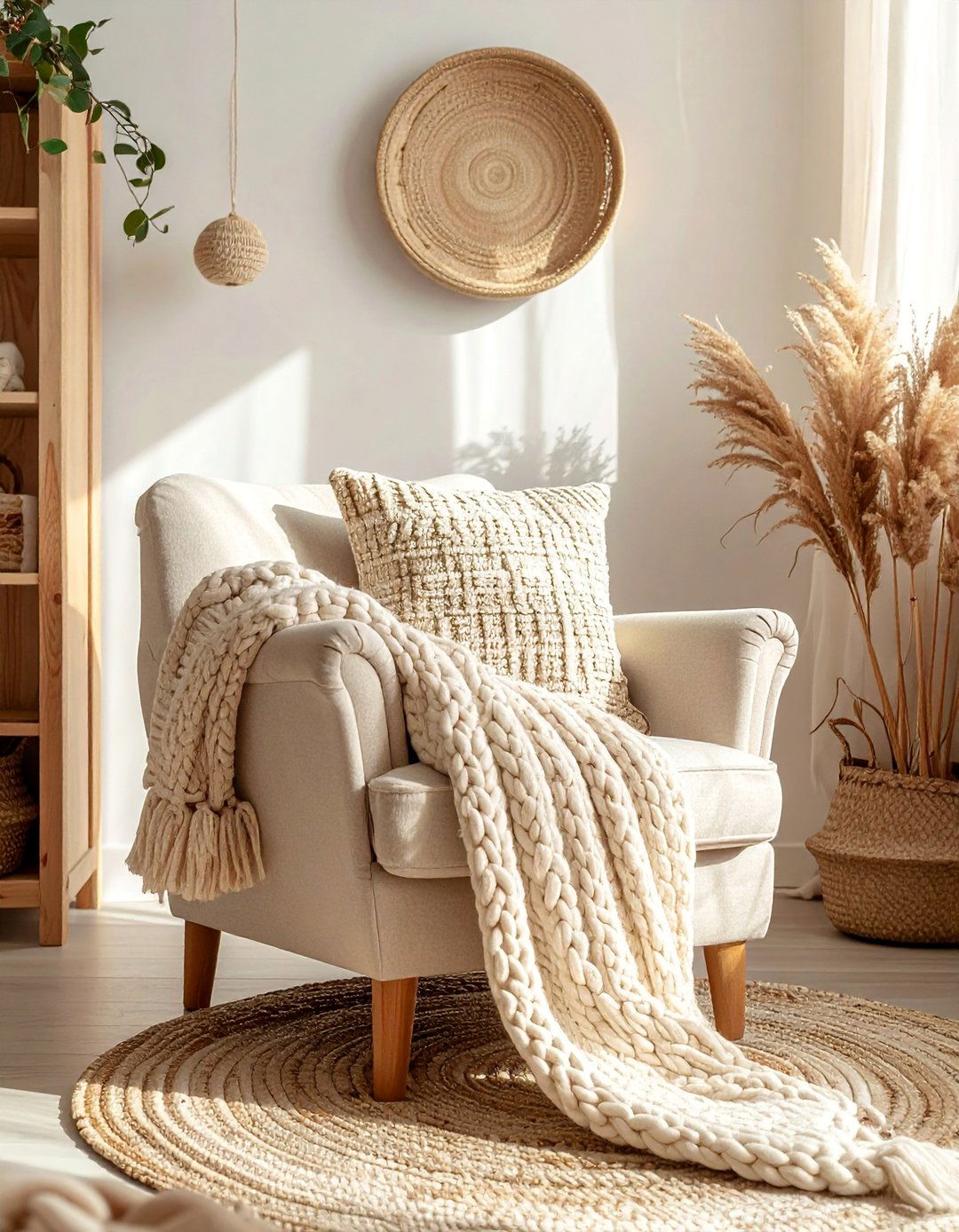 Layered Textiles and Chunky Knit Blankets - 30 Boho Nursery Ideas for a Cozy and Stylish Space