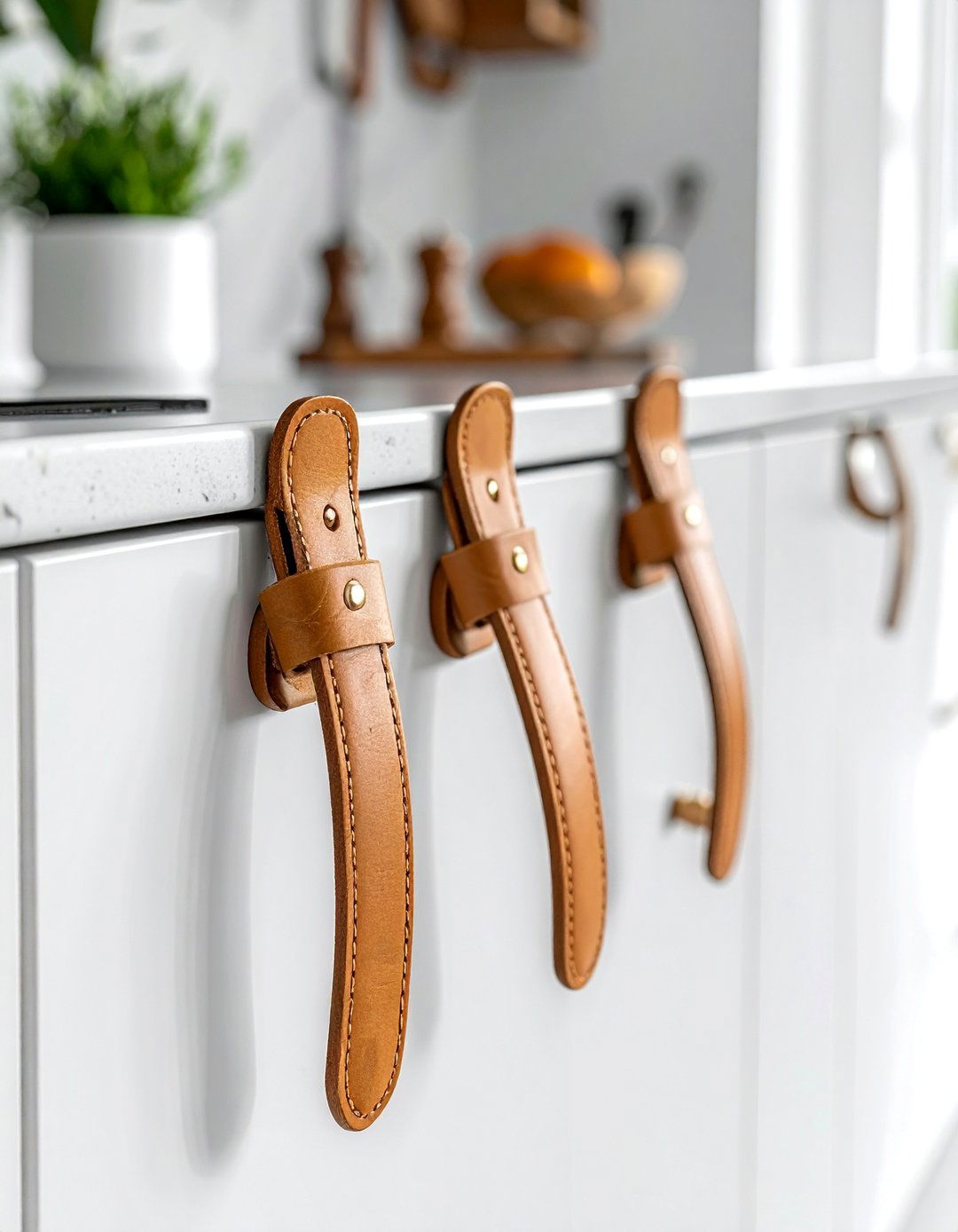 Leather Cabinet Pulls