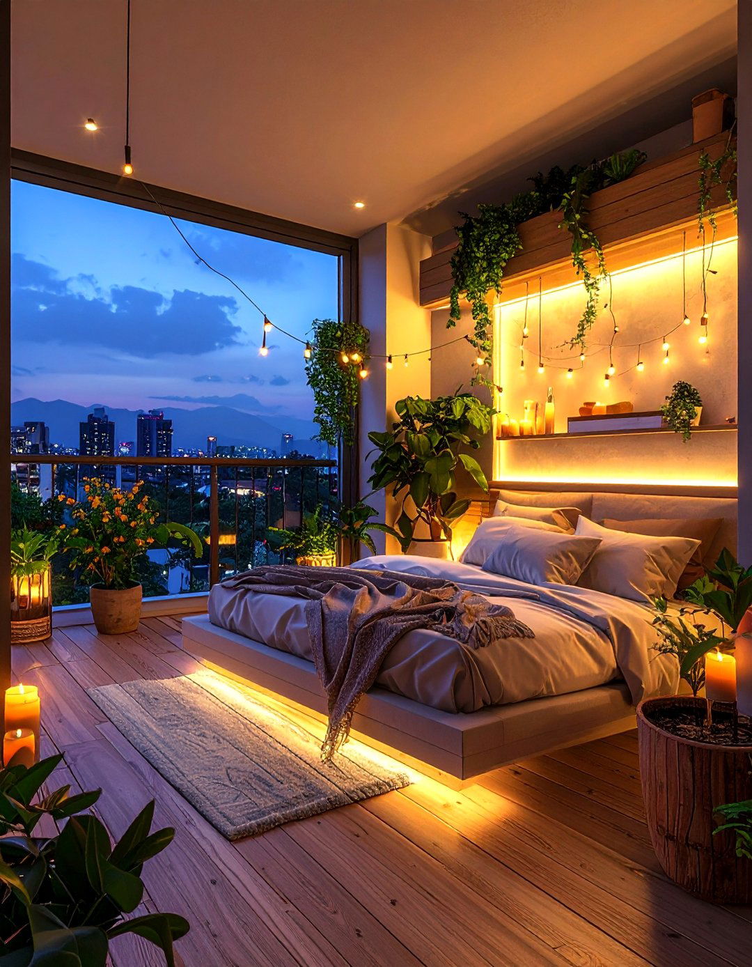 Lighting Feature Bedroom Balcony - 20 Bedroom Balcony Ideas to Maximize Your Space