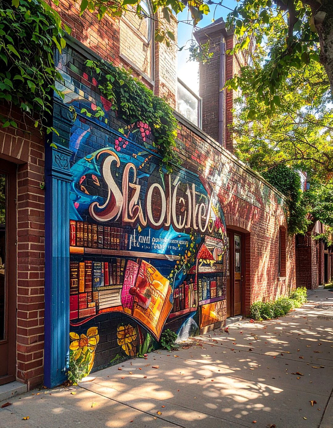 Literary Quotes Small Town Mural - 20 Small Town Murals to Brighten Up Your Community