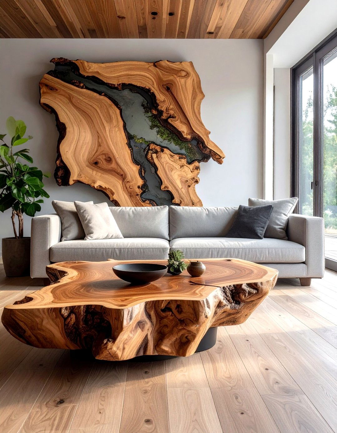 Live Edge Furniture Pieces - 25 Wooden Interior Design Ideas for a Rustic Charm