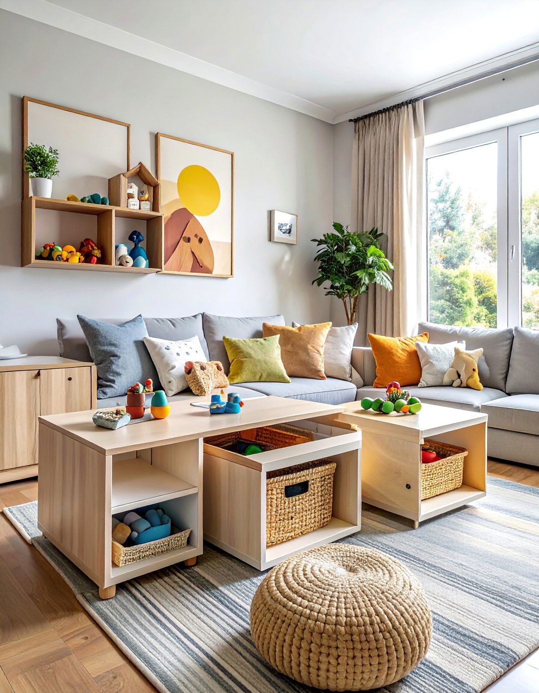 Living Room Dual Purpose Furniture - 40 Toy Storage Ideas to Keep Your Home Organized