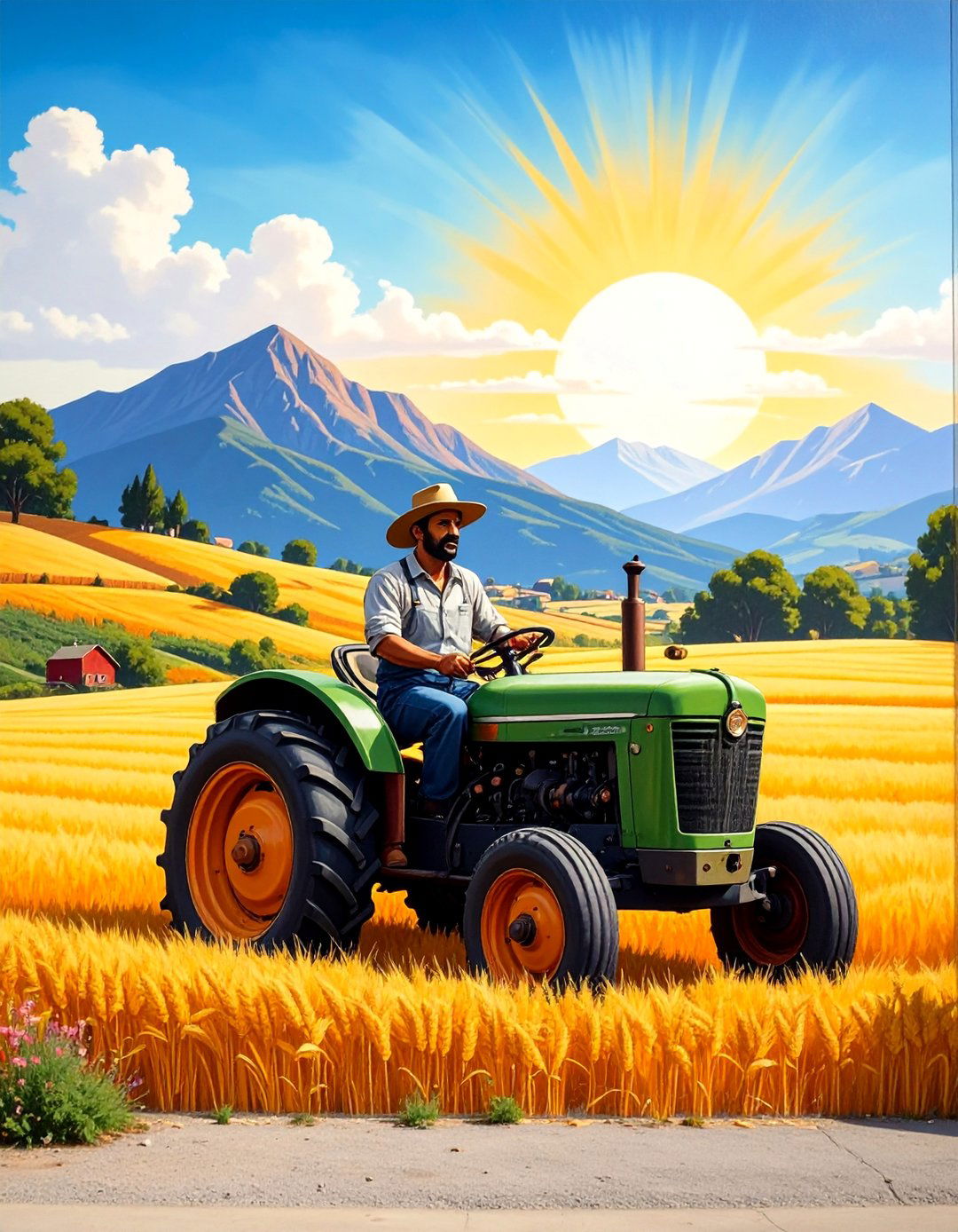 Local Agriculture and Industry Small Town Mural - 20 Small Town Murals to Brighten Up Your Community