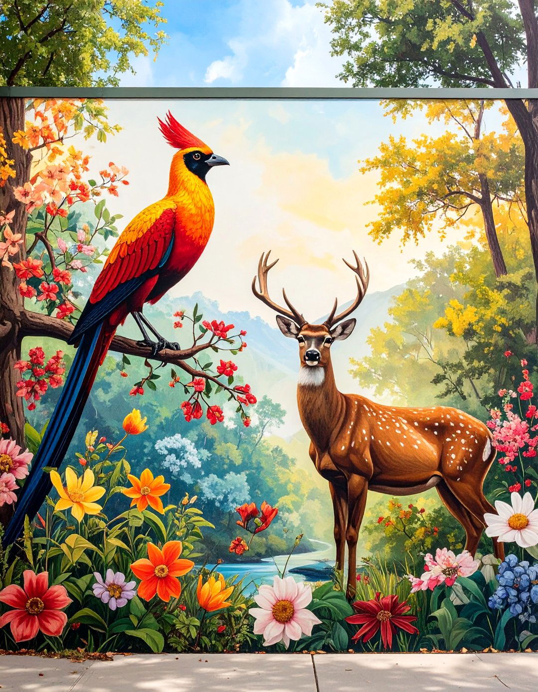 Local Flora and Fauna Small Town Mural - 20 Small Town Murals to Brighten Up Your Community