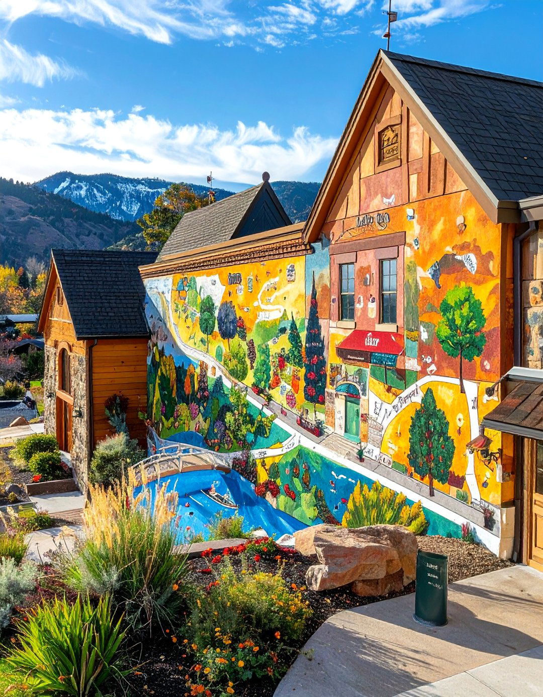 Local Landmarks Map Small Town Mural - 20 Small Town Murals to Brighten Up Your Community