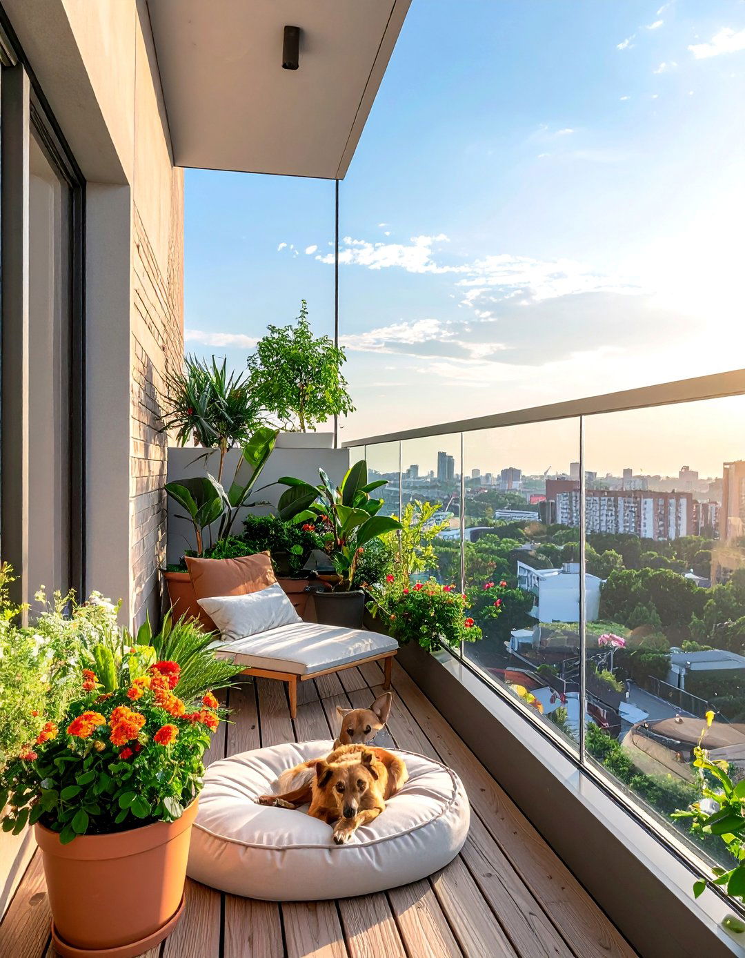 Loft Balcony with a Pet Friendly Design - 20 Loft Balcony Ideas to Maximize Your Urban Space