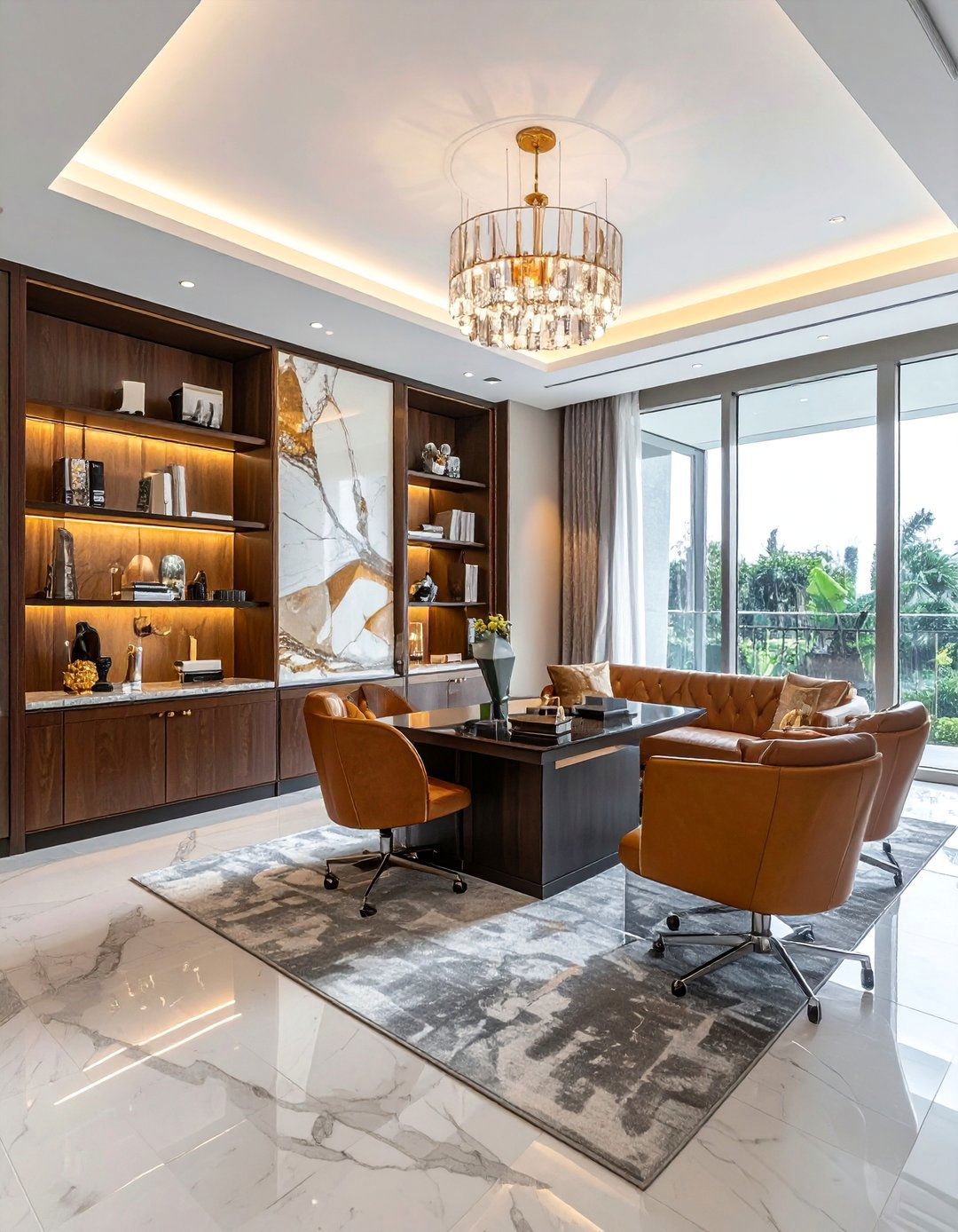 Luxury Home Office Lounge - 40 Modern Home Office Ideas for a Productive Workspace