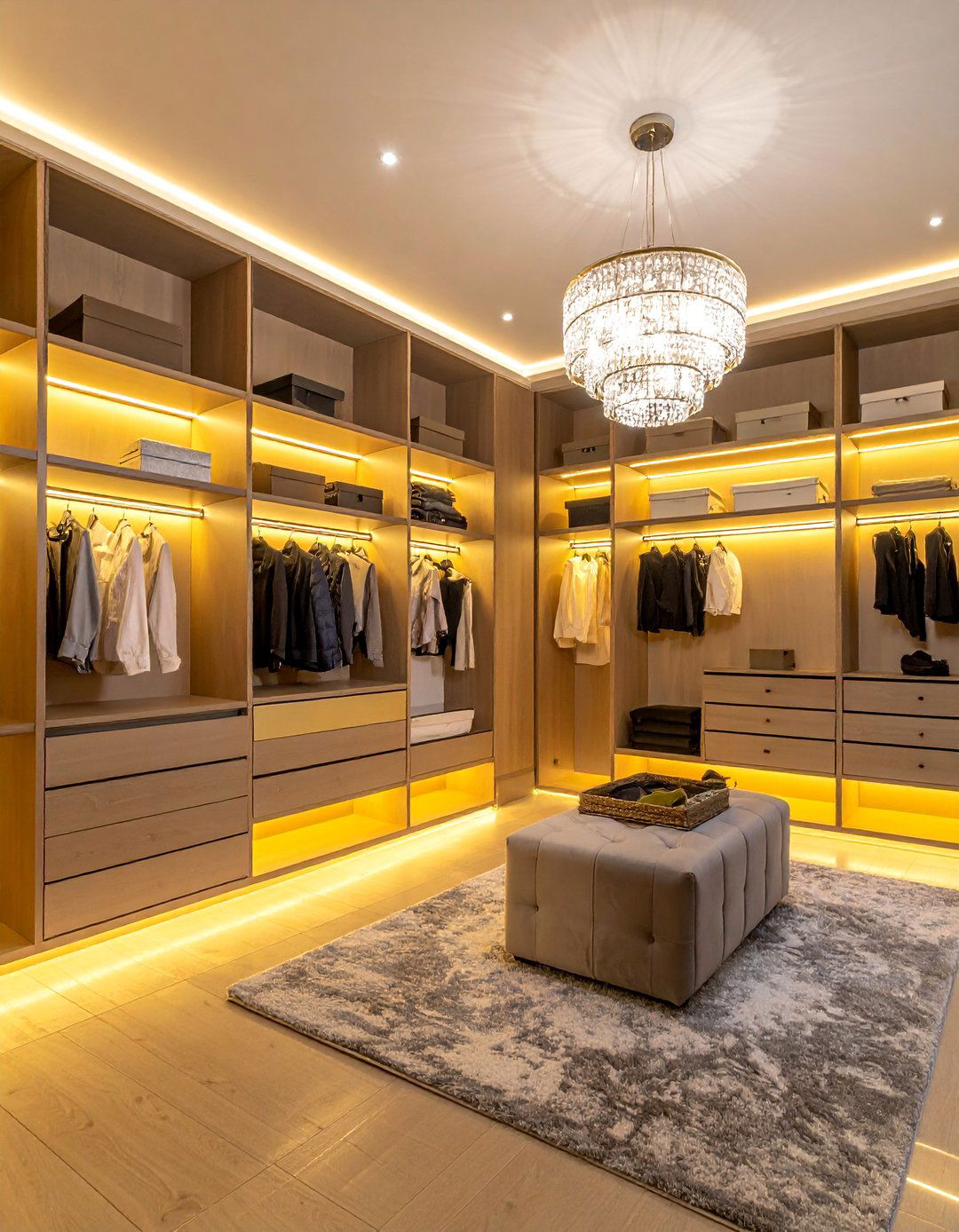 Luxury Lighting Systems - 30 Dressing Room Ideas to Organize Your Space