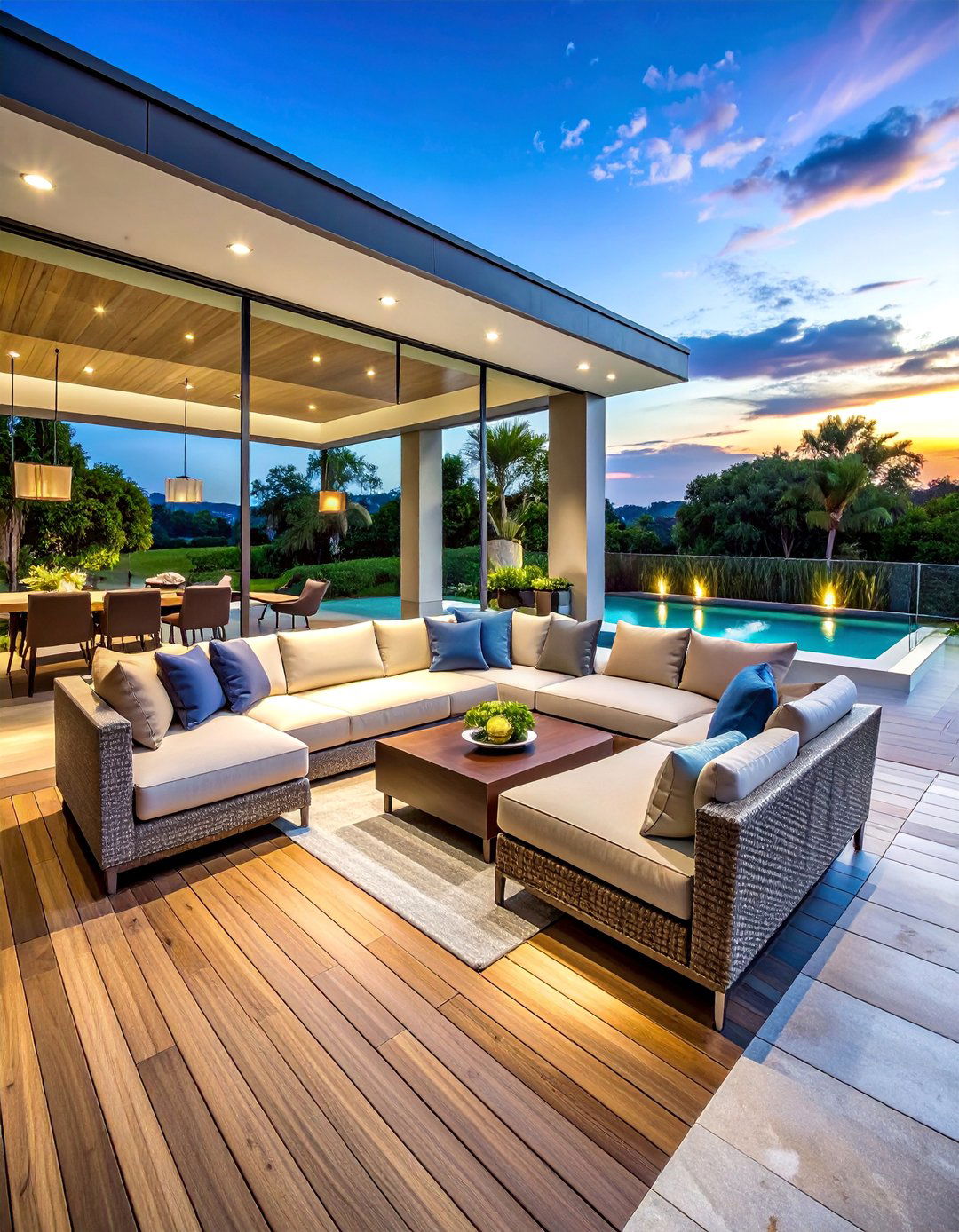 Luxury Resort Style Retreat - 30 Patio Deck Ideas to Elevate Your Outdoor Living