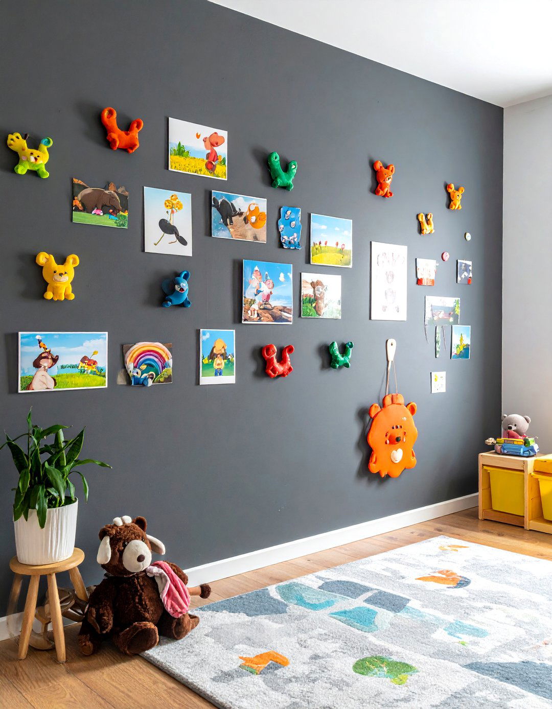 Magnetic Paint Photo Wall - 40 Photo Wall Ideas to Personalize Your Living Space