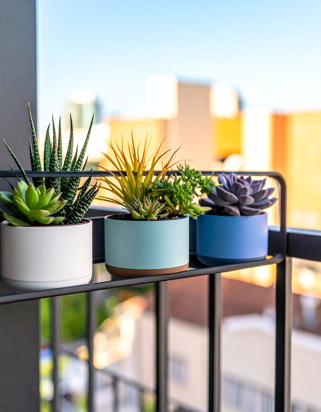 Magnetic Wall Planters for a Metal Balcony - 40 Creative Balcony Garden Ideas for Small Spaces