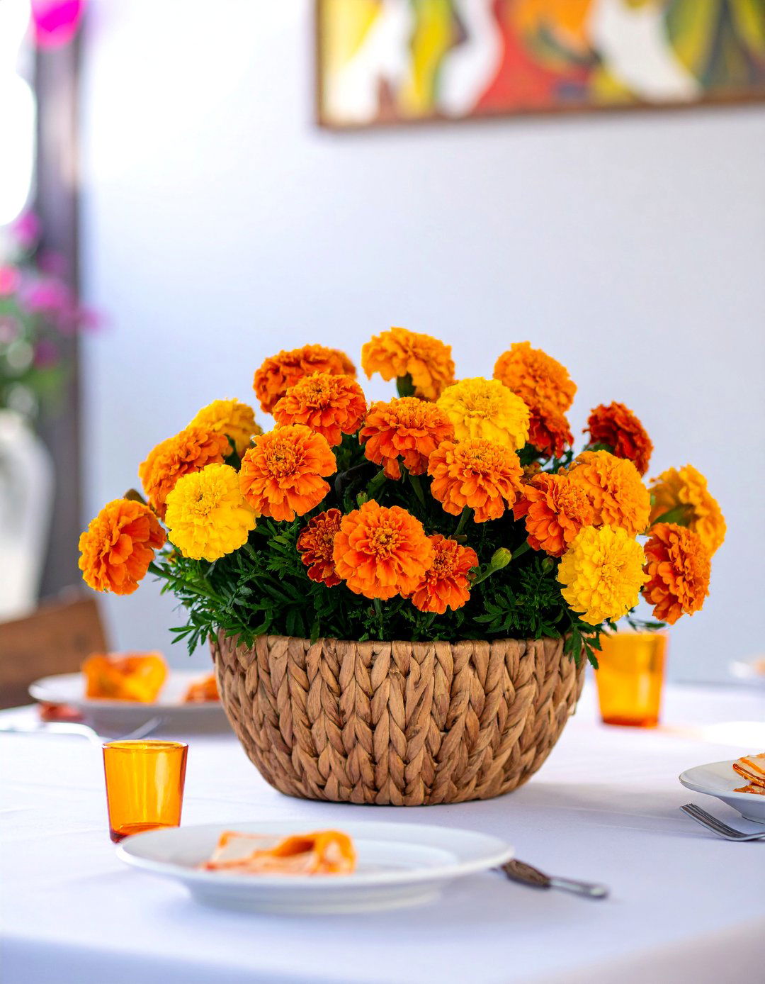 Marigold Flower Decorations - 20 Mexican Table Decor Ideas for Vibrant Settings