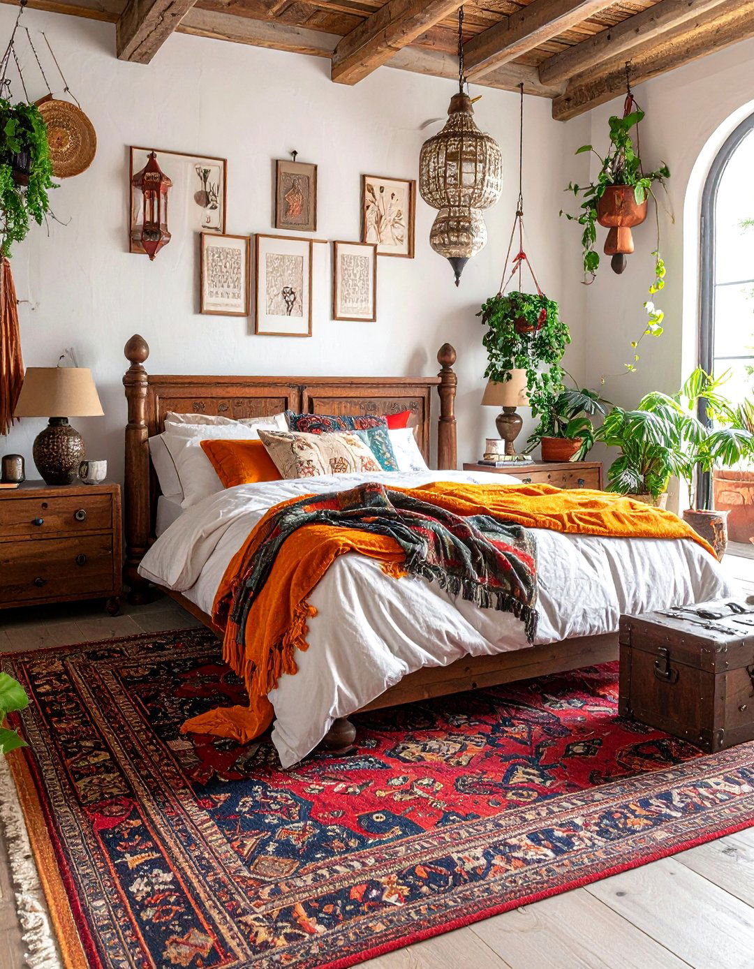 Maximalist Eclectic Haven - 15 Futon Bedroom Ideas for a Versatile and Cozy Space