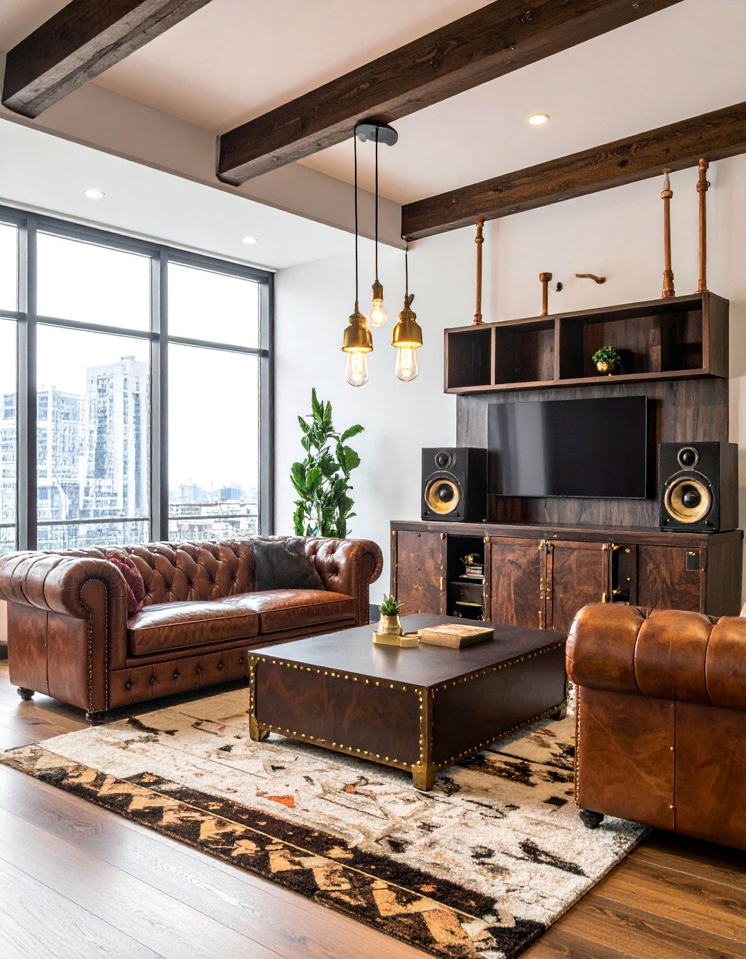 Mechanical Living Room Entertainment Center - 25 Unique Steampunk Interior Design Ideas for Your Home