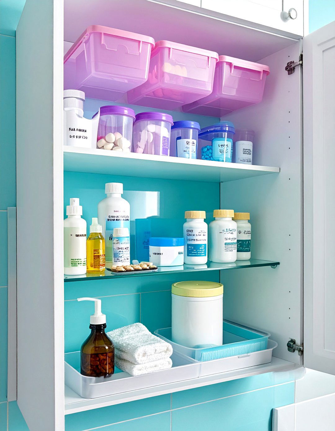 Medicine Cabinet Makeover with Bins - 40 Bathroom Organization Ideas for Clutter-Free