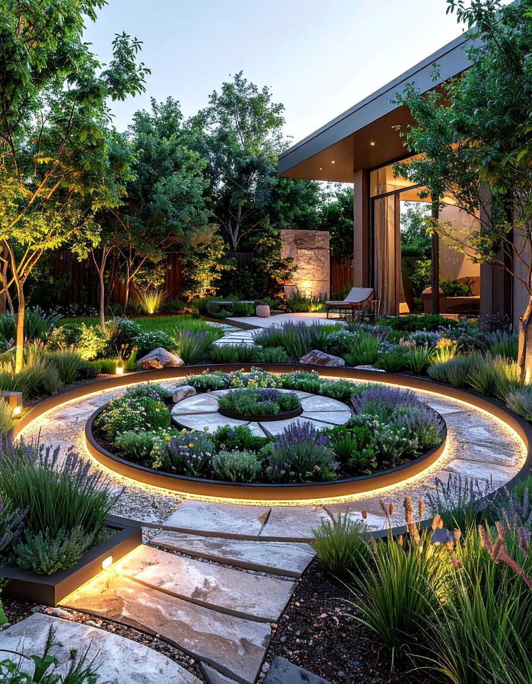 Meditation Labyrinth Pathway - 25 Backyard Oasis Ideas for Relaxing Outdoor Spaces