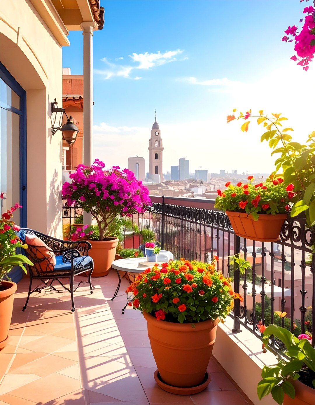 Mediterranean Inspired Loft Balcony - 20 Loft Balcony Ideas to Maximize Your Urban Space