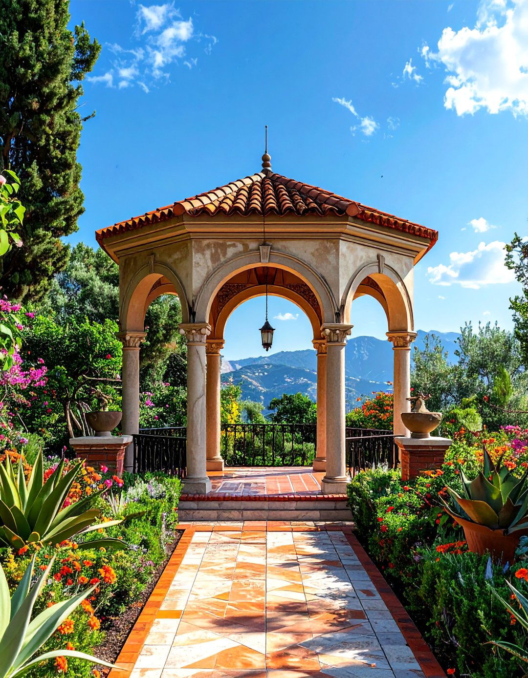 Mediterranean Style Gazebo - 40 Gazebo Design Ideas for a Beautiful Outdoor Space