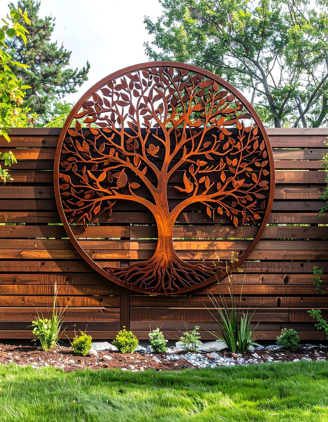 Metal Sculpture Fence Art - 20 Fence Art Ideas to Beautify Your Outdoor Space