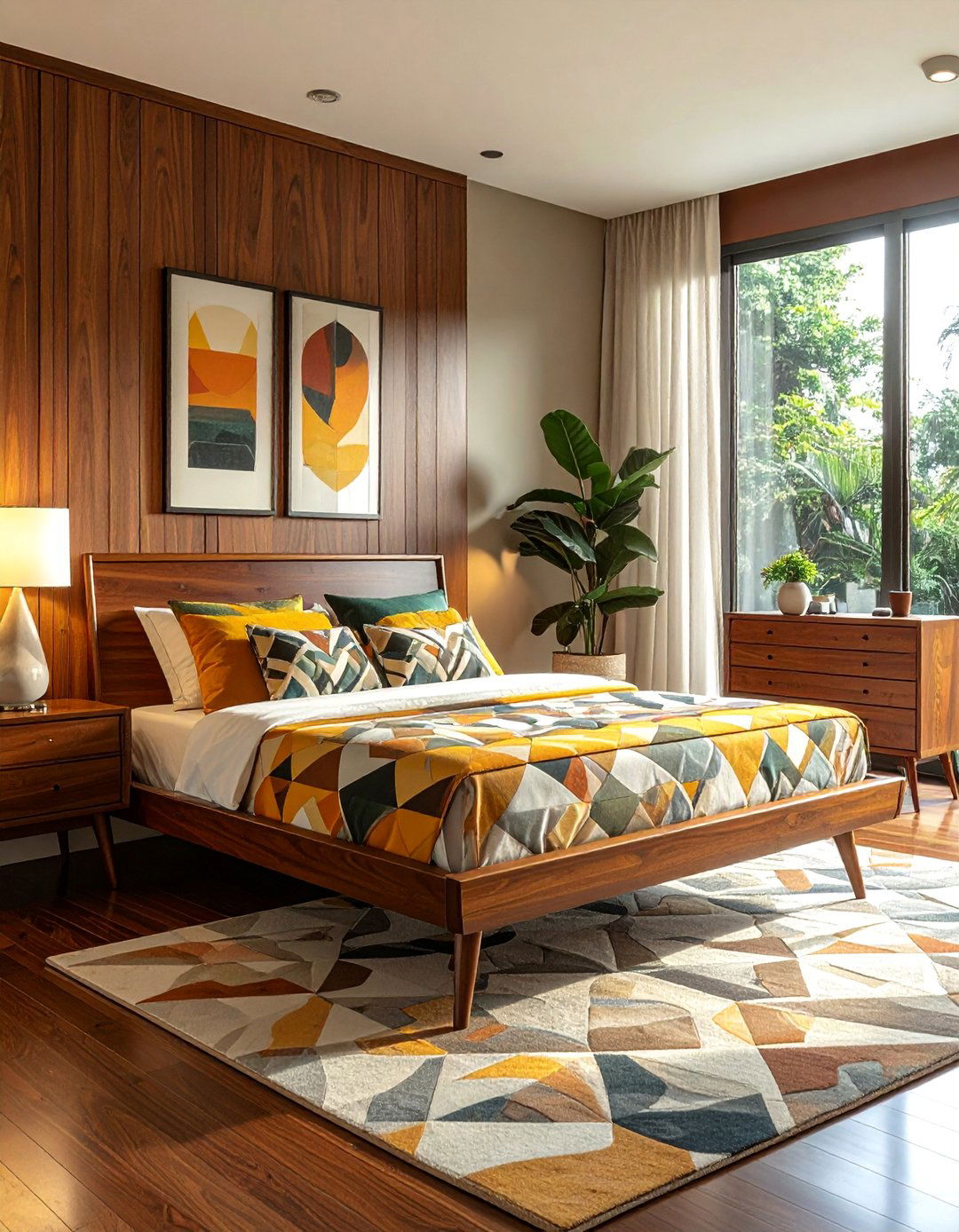 Mid Century Modern Dark Wood Bedroom - 20 Dark Wood Bedroom Ideas for a Cozy Retreat