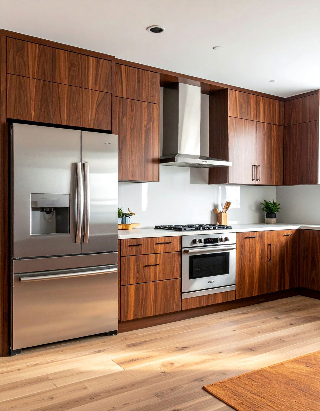 Mid century Modern Kitchen with Stainless Steel Appliances - 40 Mid-century Modern Kitchen Ideas for a Retro Vibe