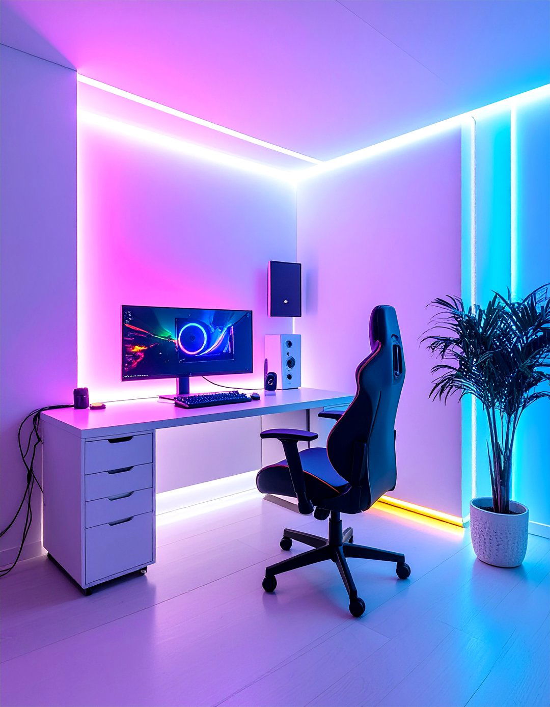 Minimalist All White Game Room Paint - 20 Game Room Paint Ideas for a Fun and Vibrant Space