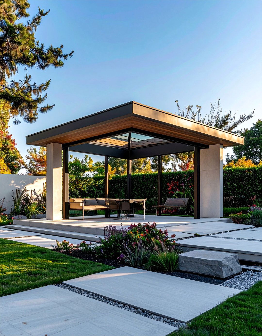Minimalist Contemporary Gazebo - 40 Gazebo Design Ideas for a Beautiful Outdoor Space
