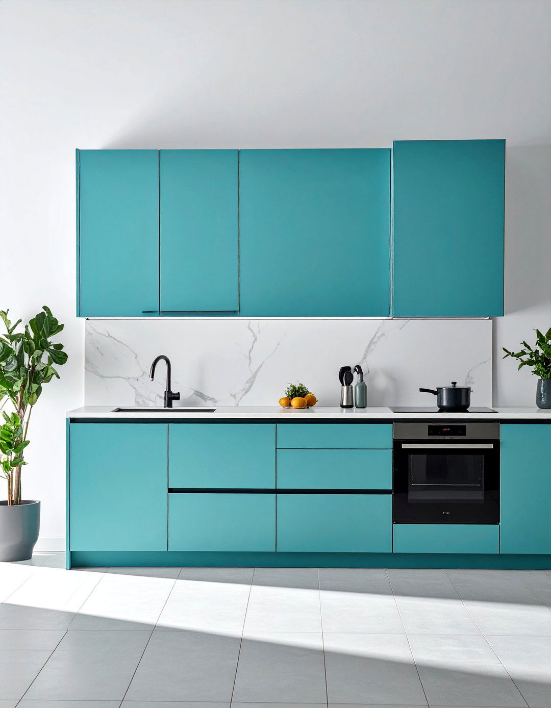 Minimalist Hardware Choices - 40 Modern Kitchen Ideas for a Sleek and Functional Space