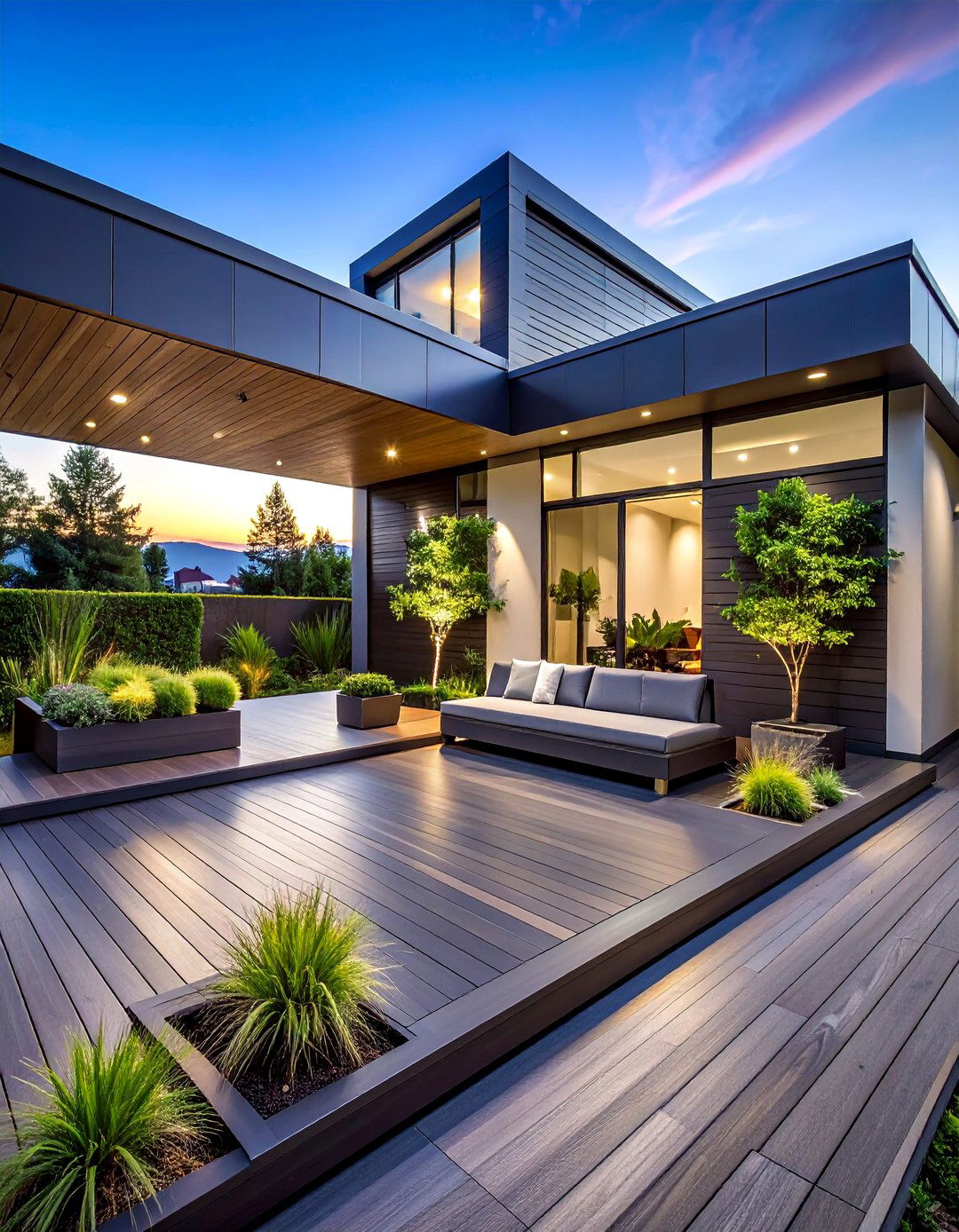 Minimalist Modern Platform - 30 Patio Deck Ideas to Elevate Your Outdoor Living