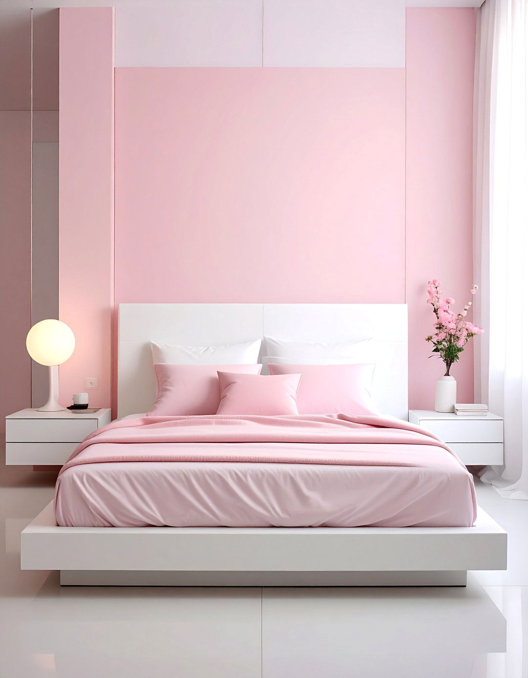 Minimalist Pink and White Bedroom Design - 25 Pink and White Bedroom Ideas for a Soft and Serene Space