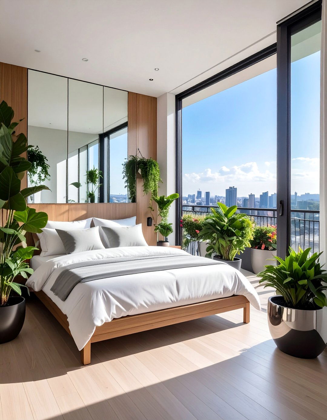 Mirror Illusion Bedroom Balcony