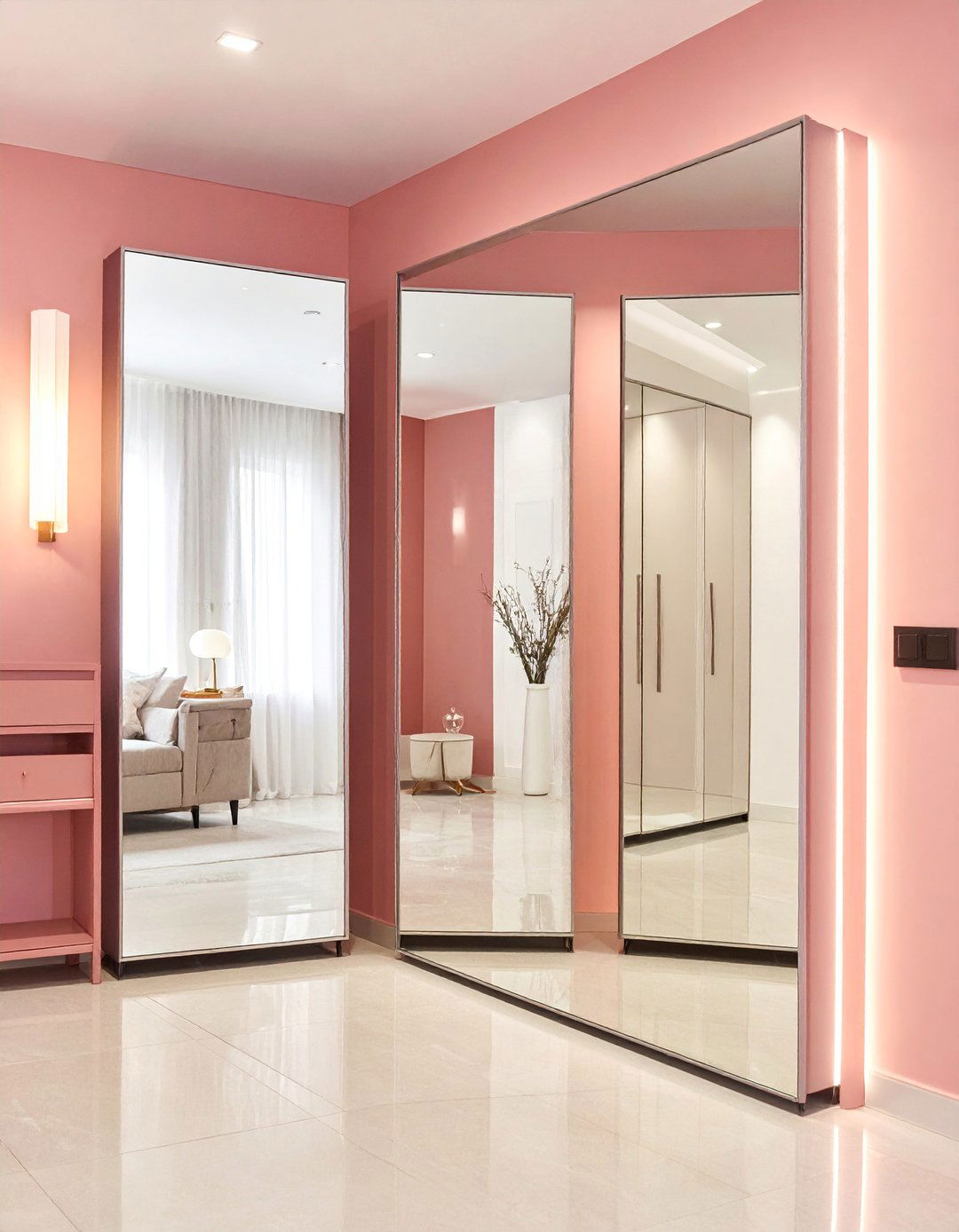 Mirror Integration Design - 30 Dressing Room Ideas to Organize Your Space