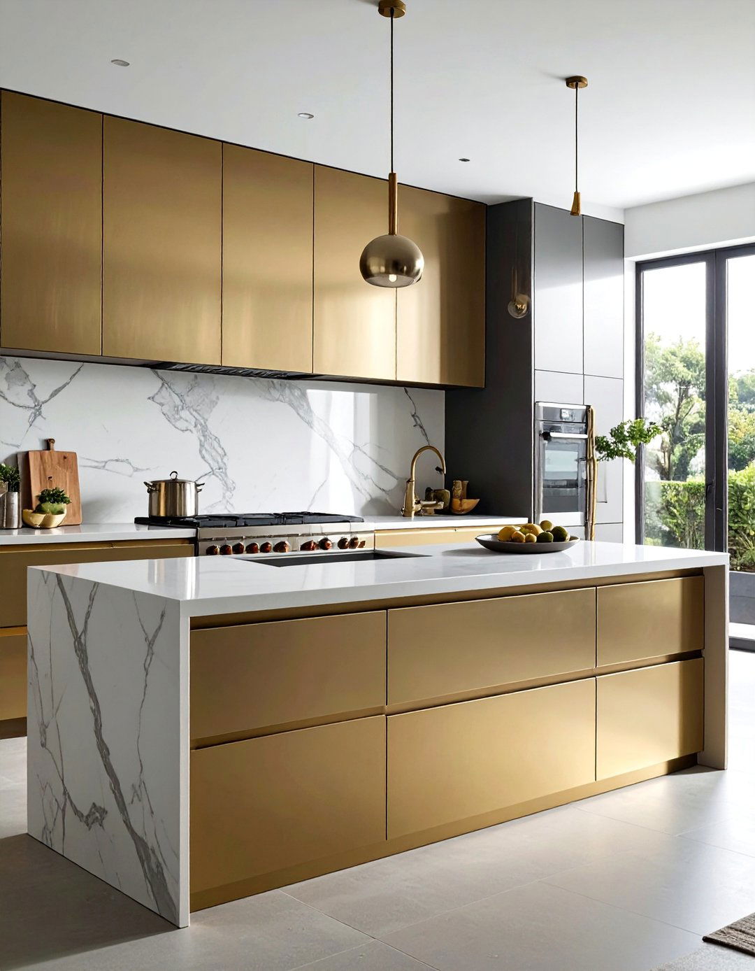 Mixed Metal Finishes - 40 Modern Kitchen Ideas for a Sleek and Functional Space