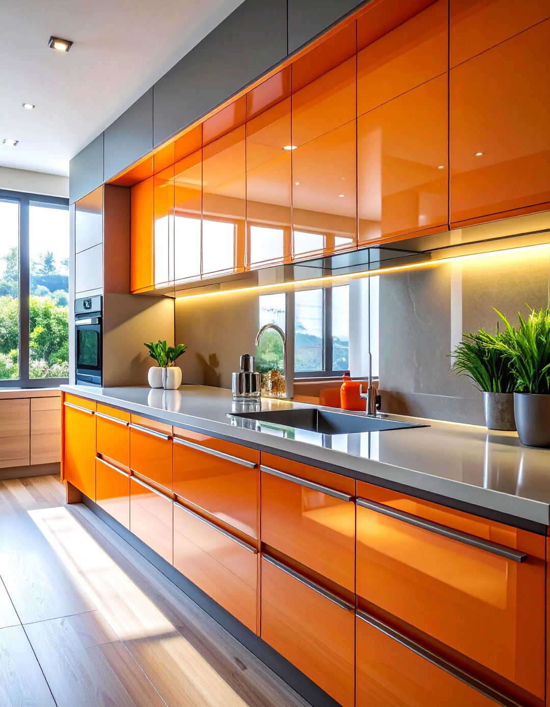 Modern Chrome Polish - 40 Kitchen Cabinet Hardware Ideas to Elevate Your Design