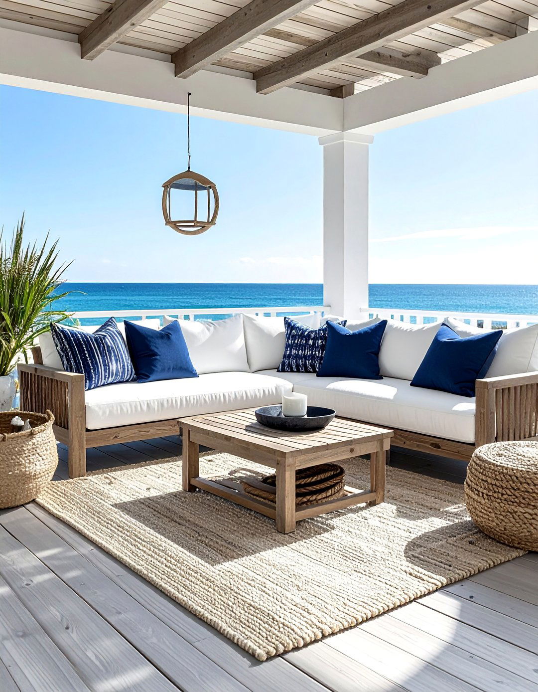 Modern Coastal Patio Design - 40 Patio Decor Ideas to Refresh Your Outdoor Space
