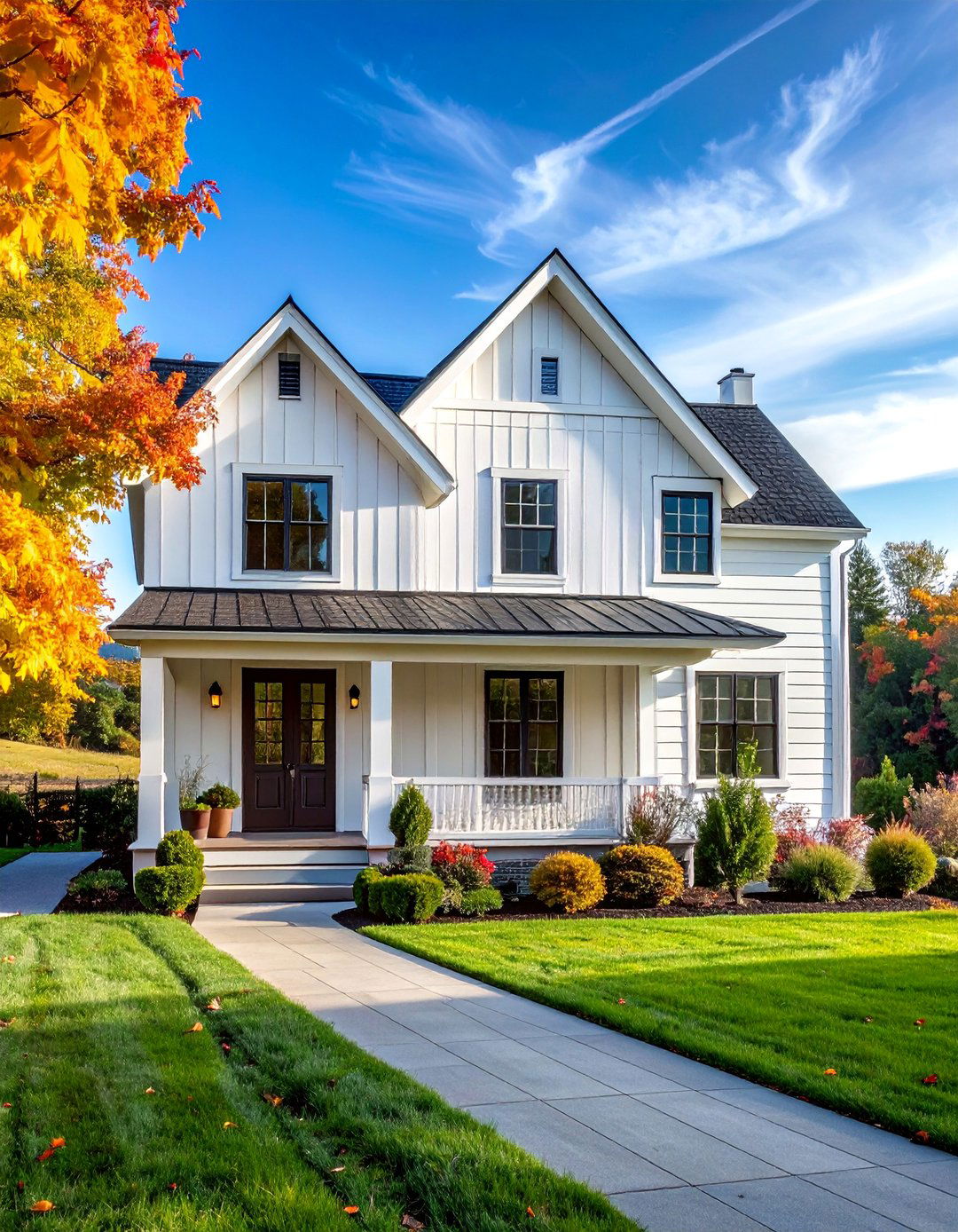 Modern Cottage House Exterior with Board and Batten Siding - 25 Modern Cottage House Exterior Ideas for Charm