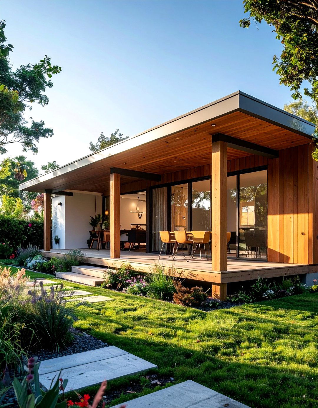 Modern Cottage House Exterior with a Breezeway Connector - 25 Modern Cottage House Exterior Ideas for Charm