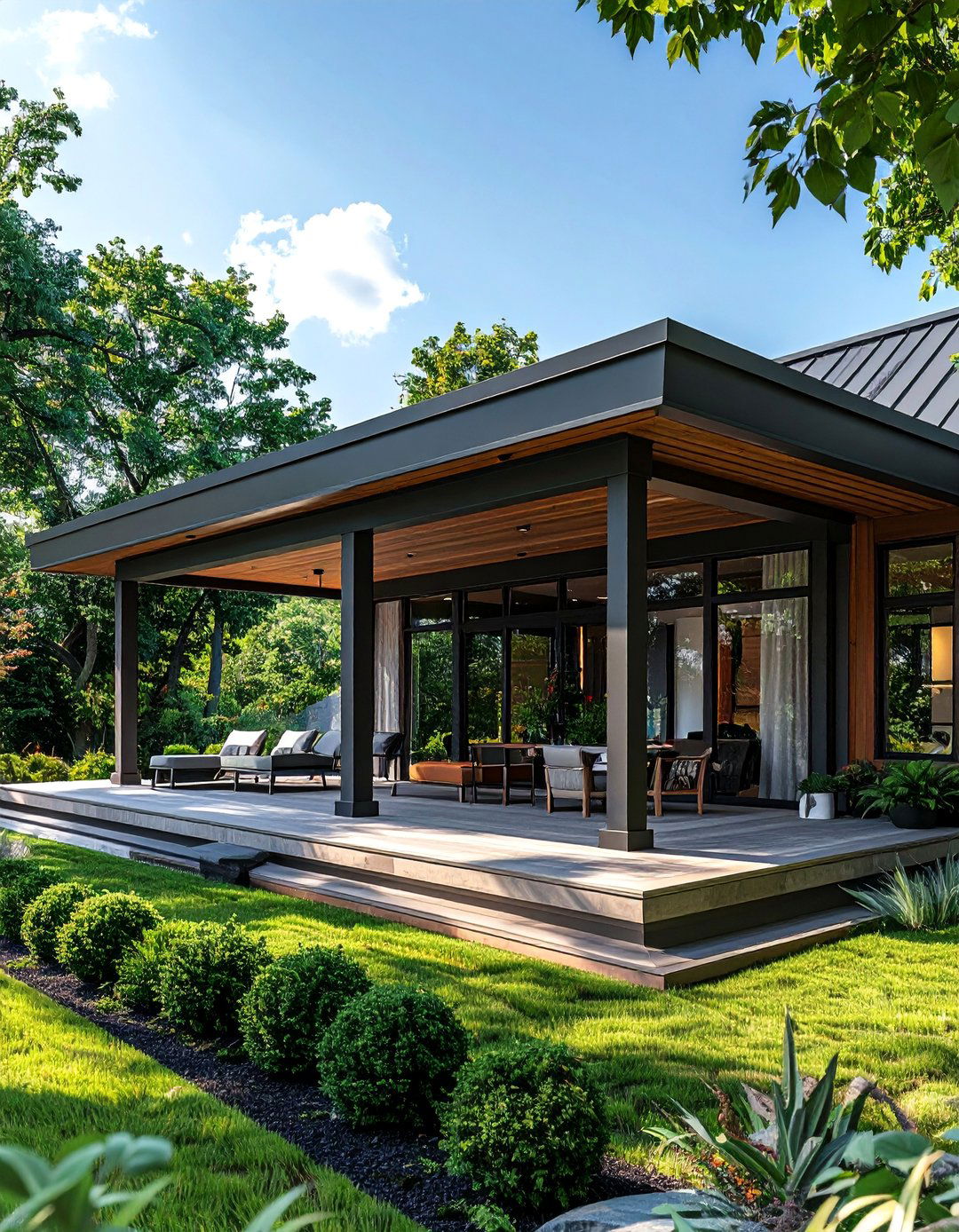 Modern Cottage House Exterior with a Covered Porch - 25 Modern Cottage House Exterior Ideas for Charm