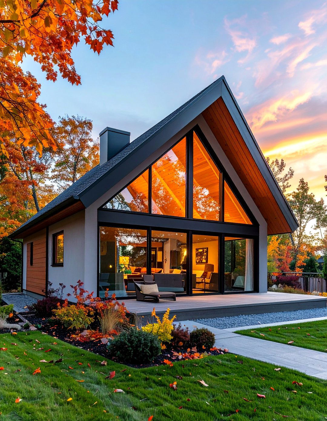 Modern Cottage House Exterior with a Gable End Window - 25 Modern Cottage House Exterior Ideas for Charm