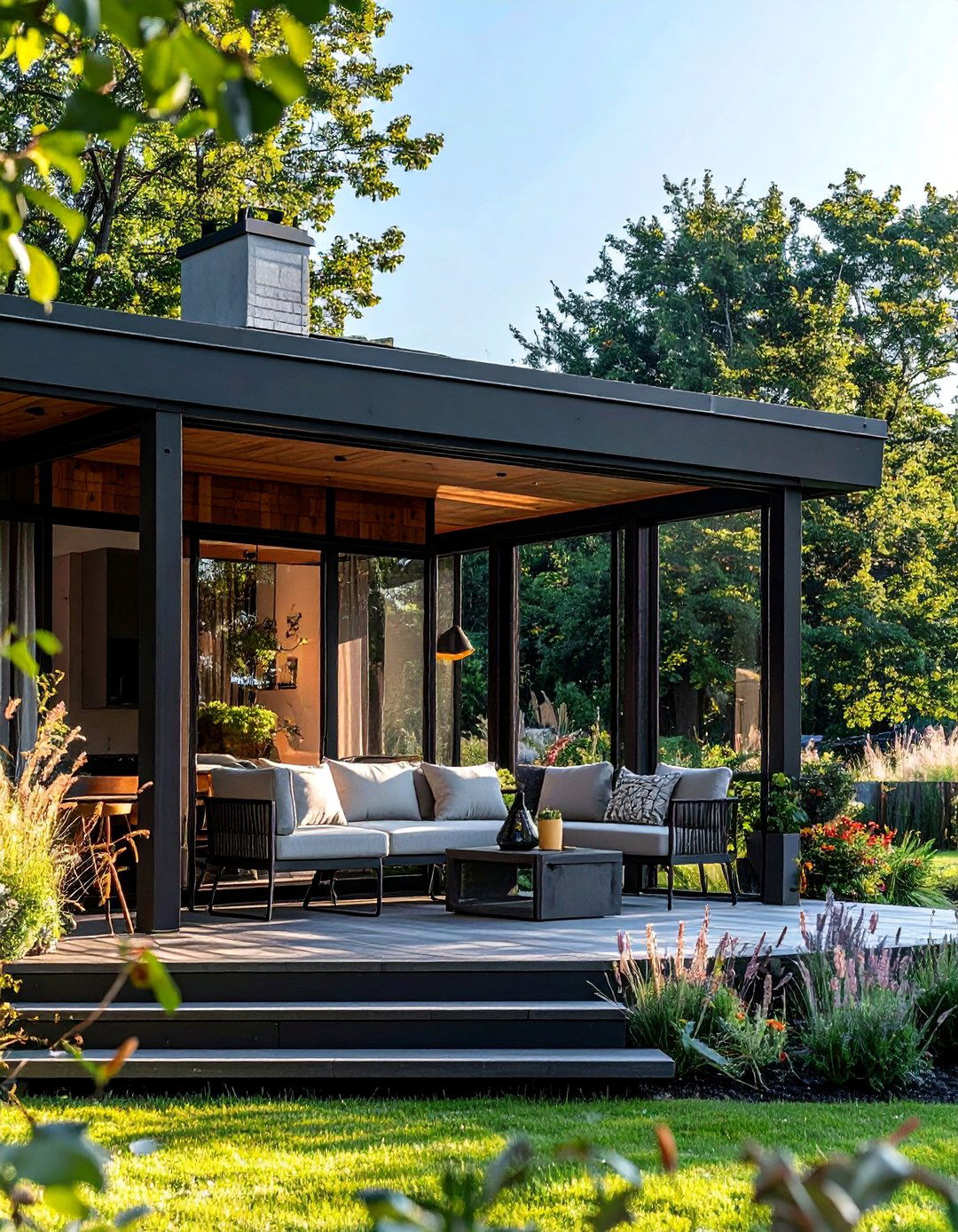 Modern Cottage House Exterior with a Screened In Porch - 25 Modern Cottage House Exterior Ideas for Charm