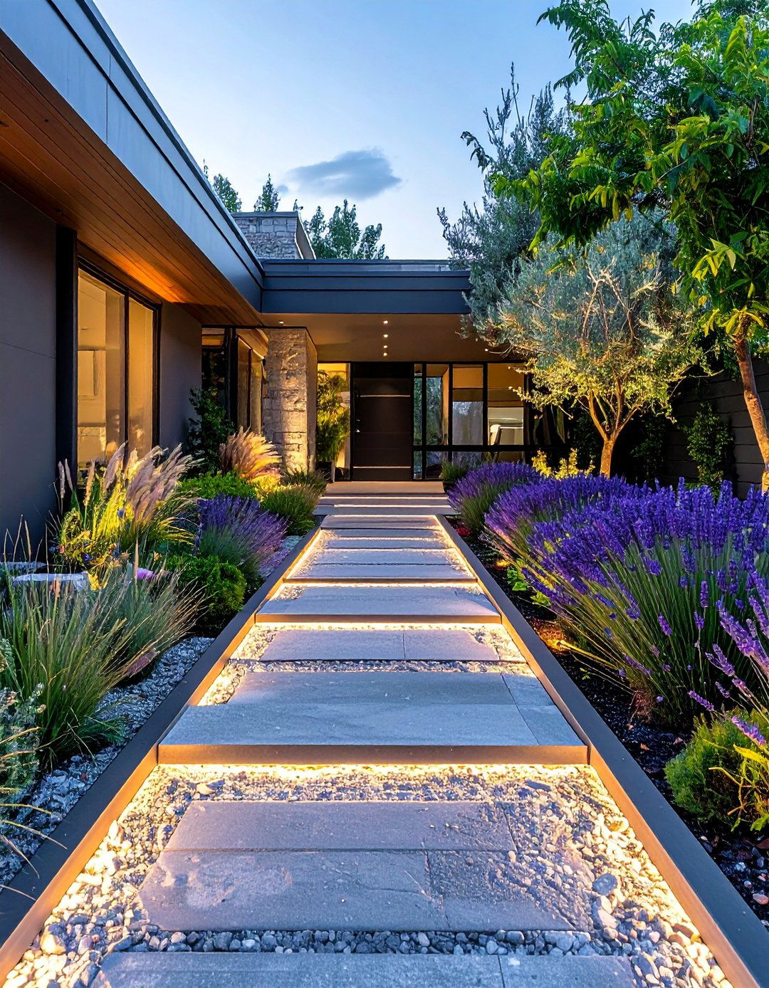 Modern Front Yard Pathway Design - 30 Decomposed Granite Landscaping Ideas for Your Yard