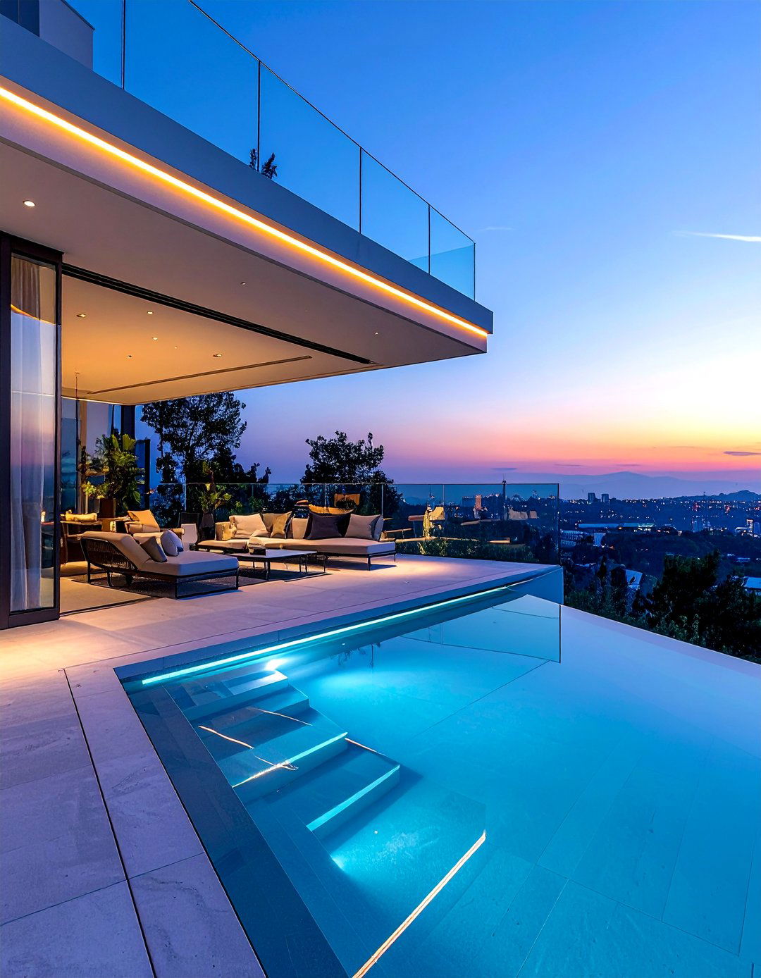 Modern Glass Panel Balcony - 20 Mansion Balcony Ideas for a Luxurious View