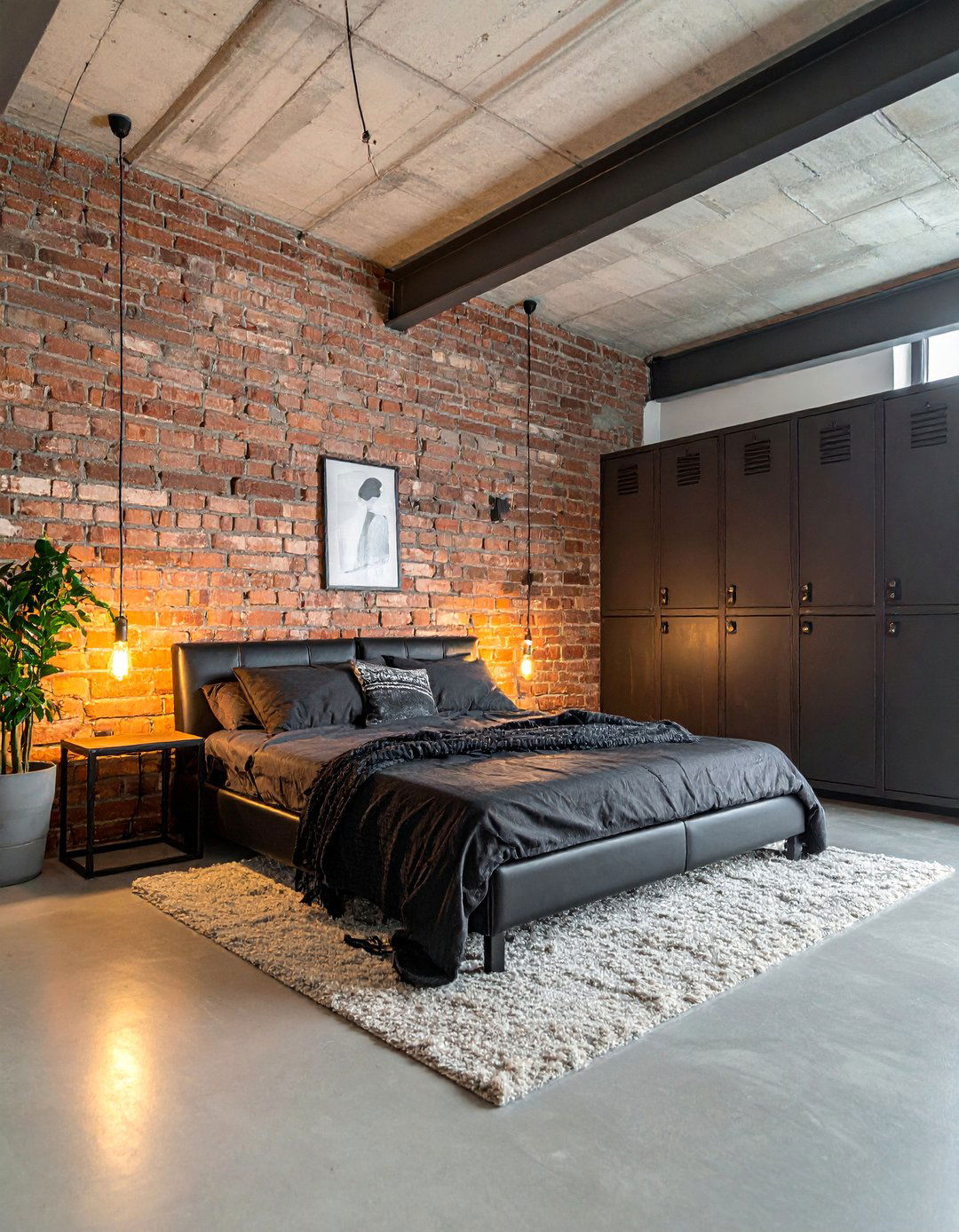 Modern Industrial Loft Style - 15 Futon Bedroom Ideas for a Versatile and Cozy Space