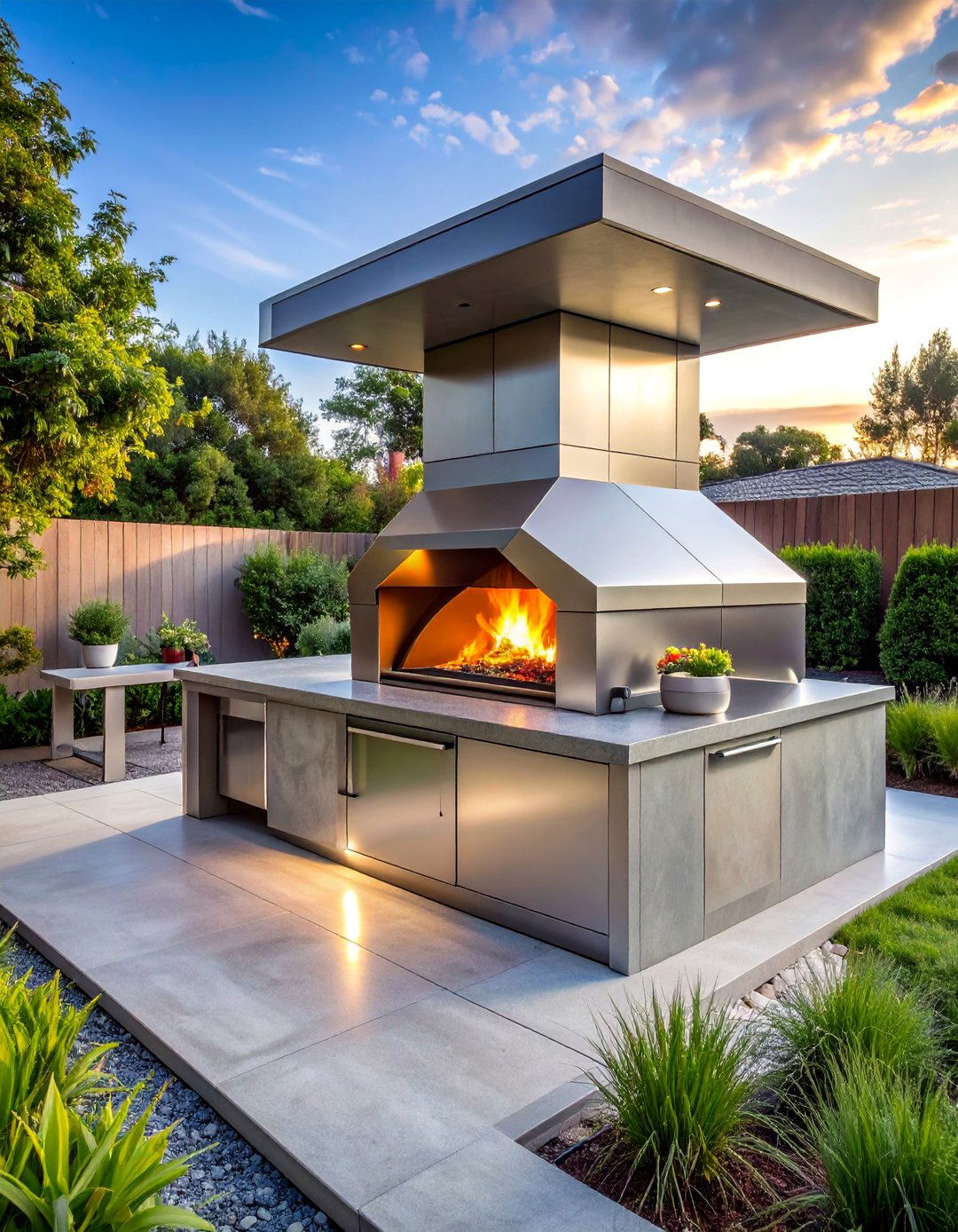 Modern Minimalist Outdoor Pizza Kitchen - 20 Outdoor Kitchen With Pizza Oven Design Ideas