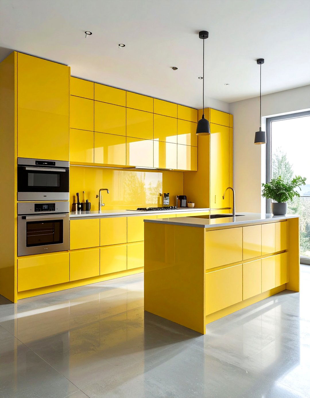 Modern Pale Yellow Kitchen with Sleek Finishes - 15 Pale Yellow Kitchen Ideas for a Bright and Airy Look